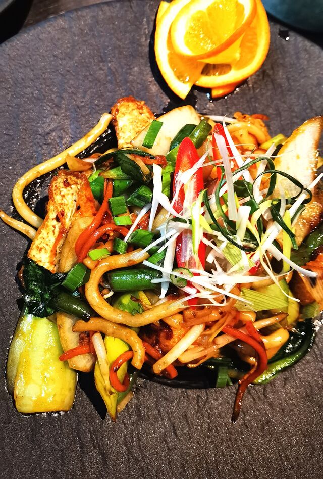 Udon mit Tofu Vegetarische 