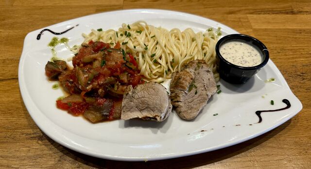 Filet mignon de porc, sauce moutarde à l’ancienne 