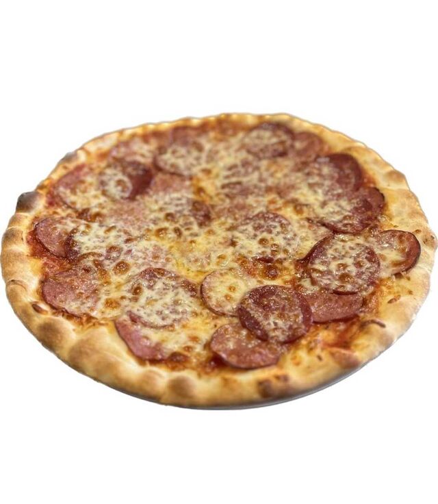 Salami pizza