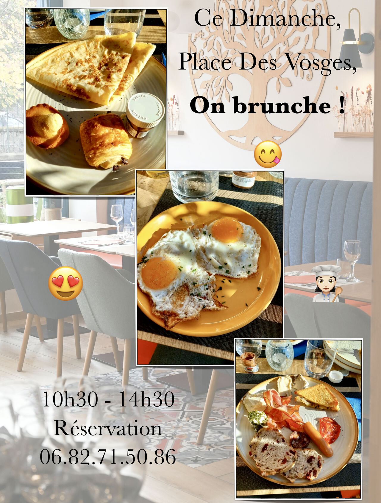brunch sucré-salé tous les dimanches