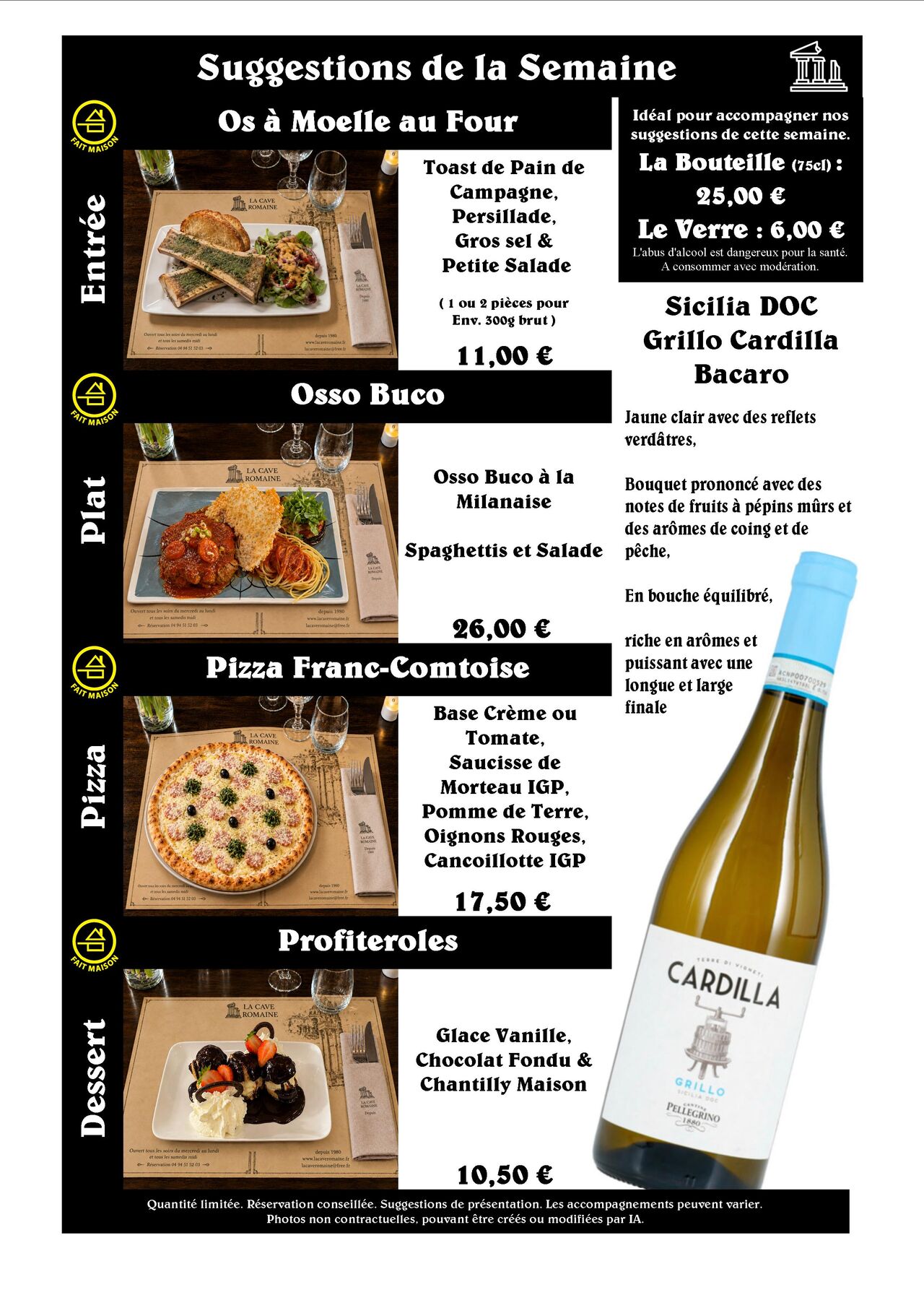 Suggestions de la Semaine