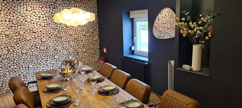 Salle privée pour 10 personnes avec menu spécial