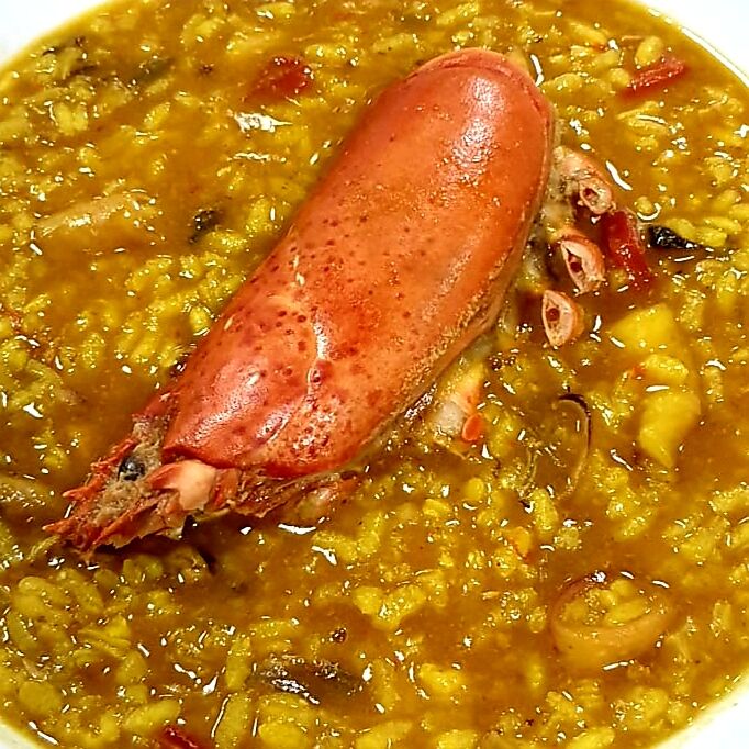 Arroz caldoso de Bogavante 
