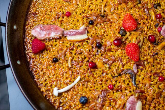 Arroz de Pato y Frutos Rojos