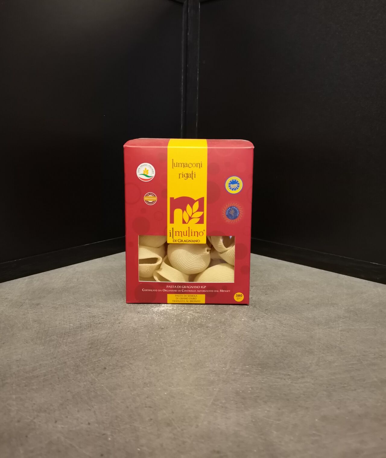 Pâtes di Gragnano IGP, Lumaconi Rigati 380g=6.90€ 