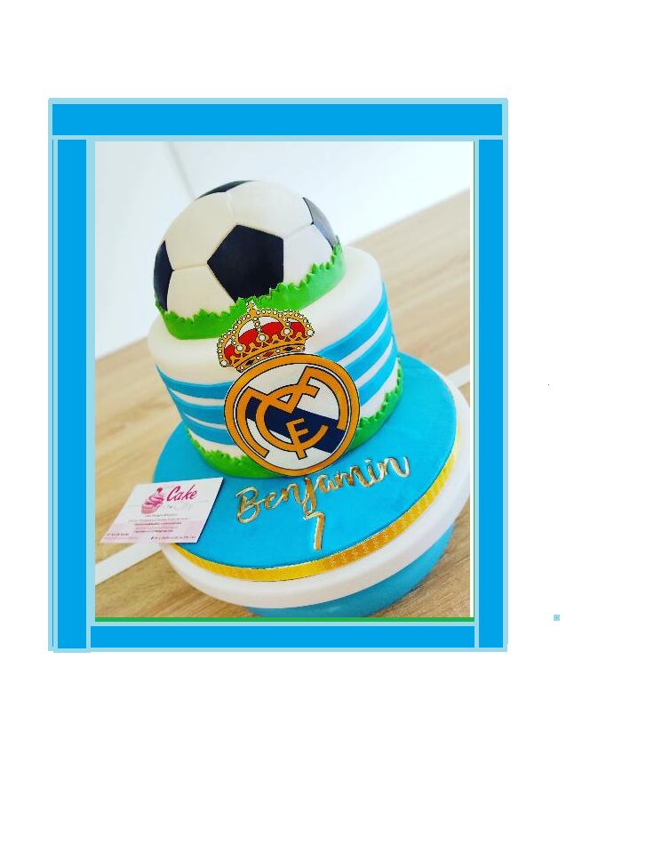 Gâteau thème Football Real Madrid