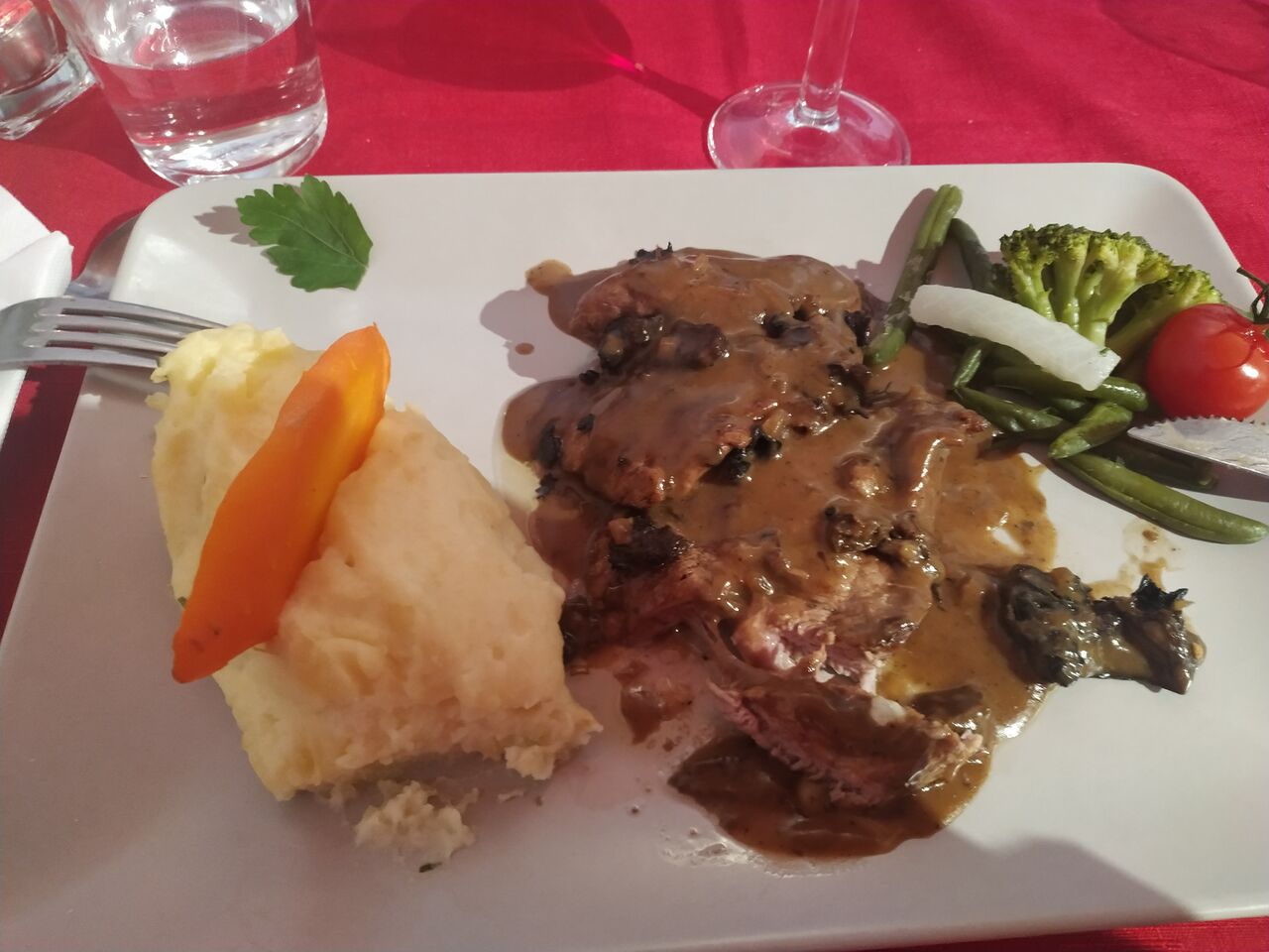 filet de veau sauce forestière