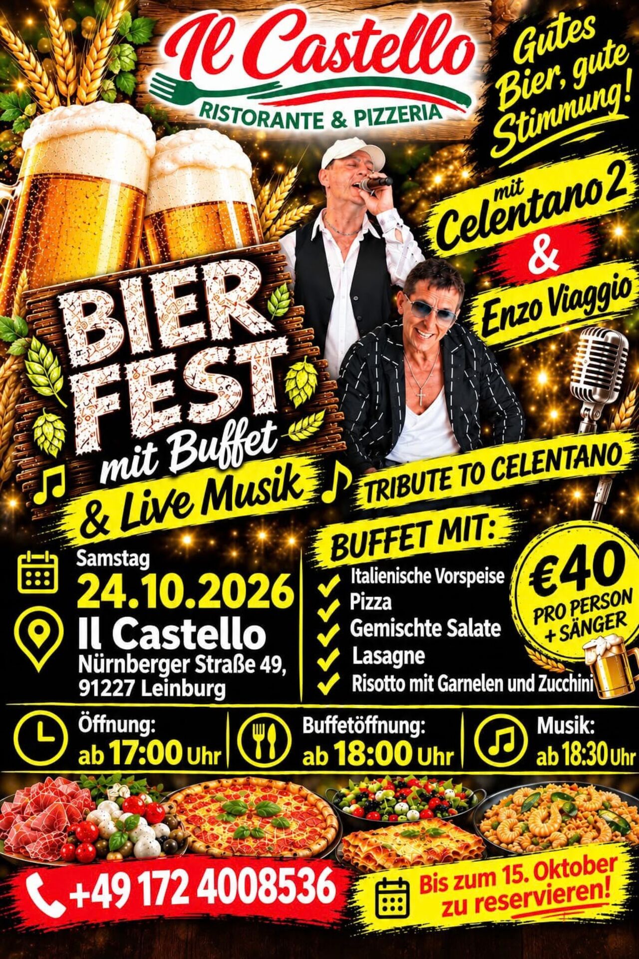 Bier Fest mit Celentano2 & Enzo Viaggio