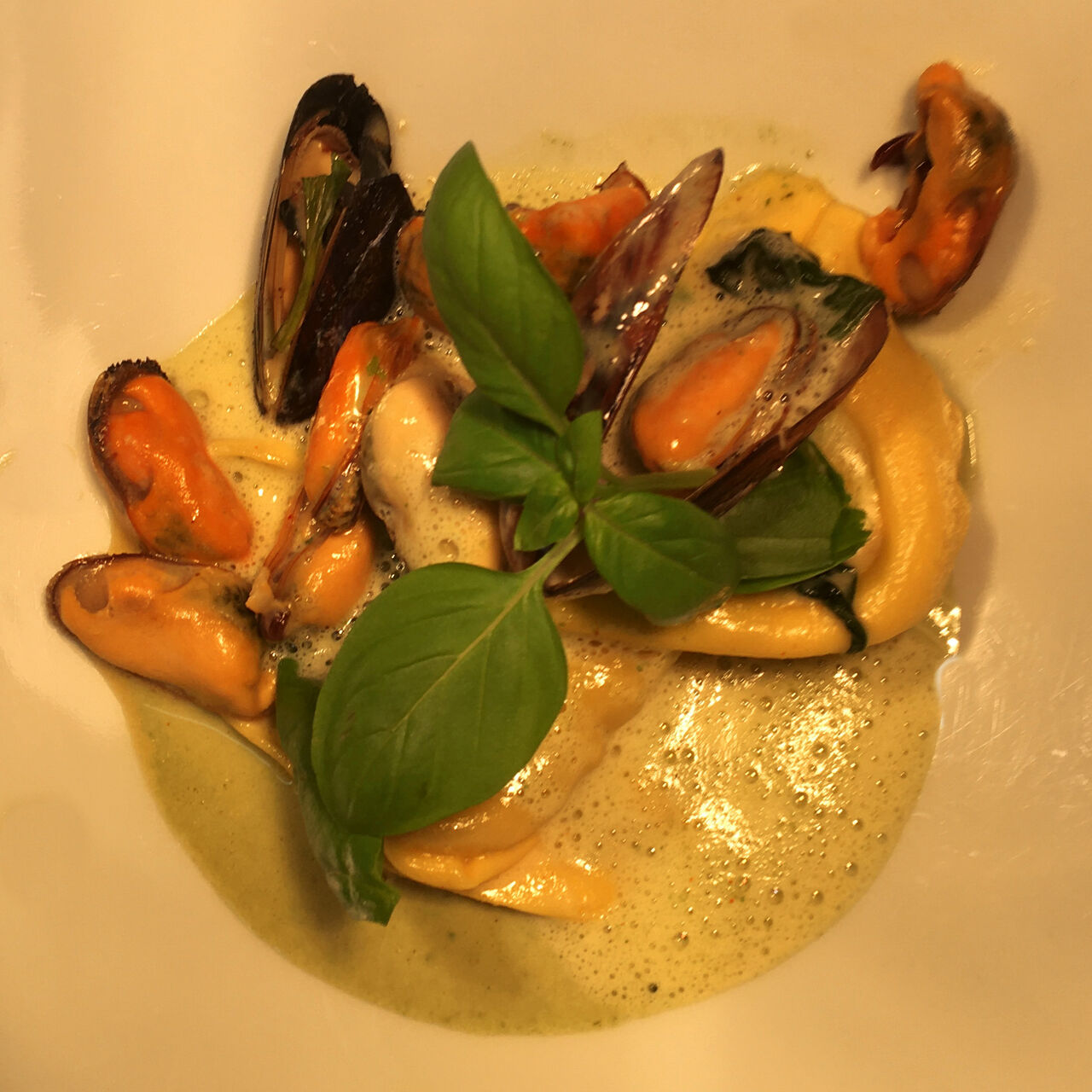 Tortellini / moules / épinard