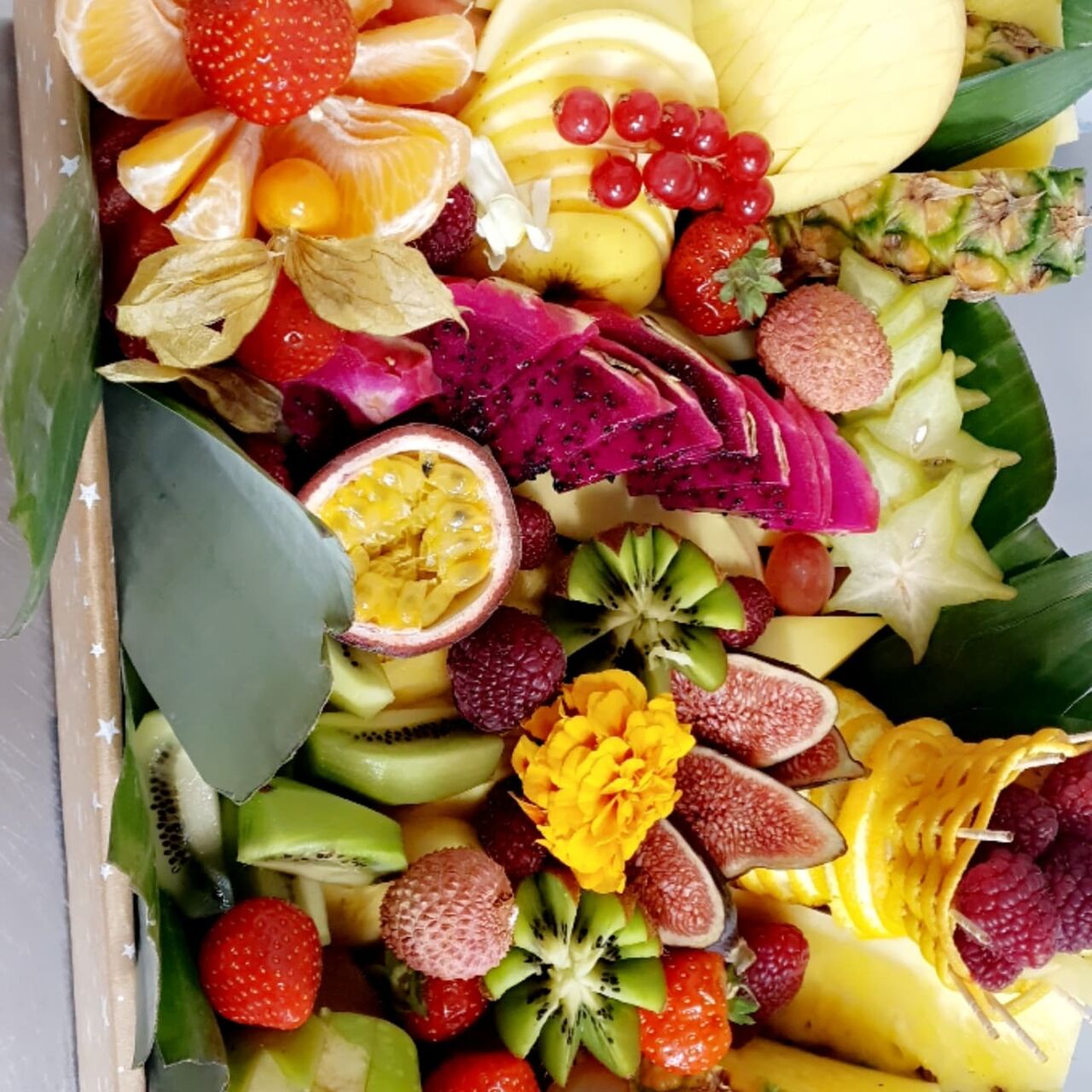 corbeille de fruit pour les magasins boulanger 