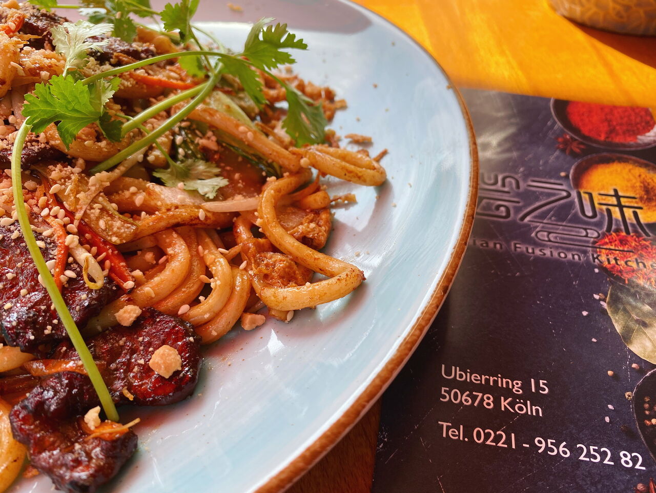 Gebratener Udon Nudeln 