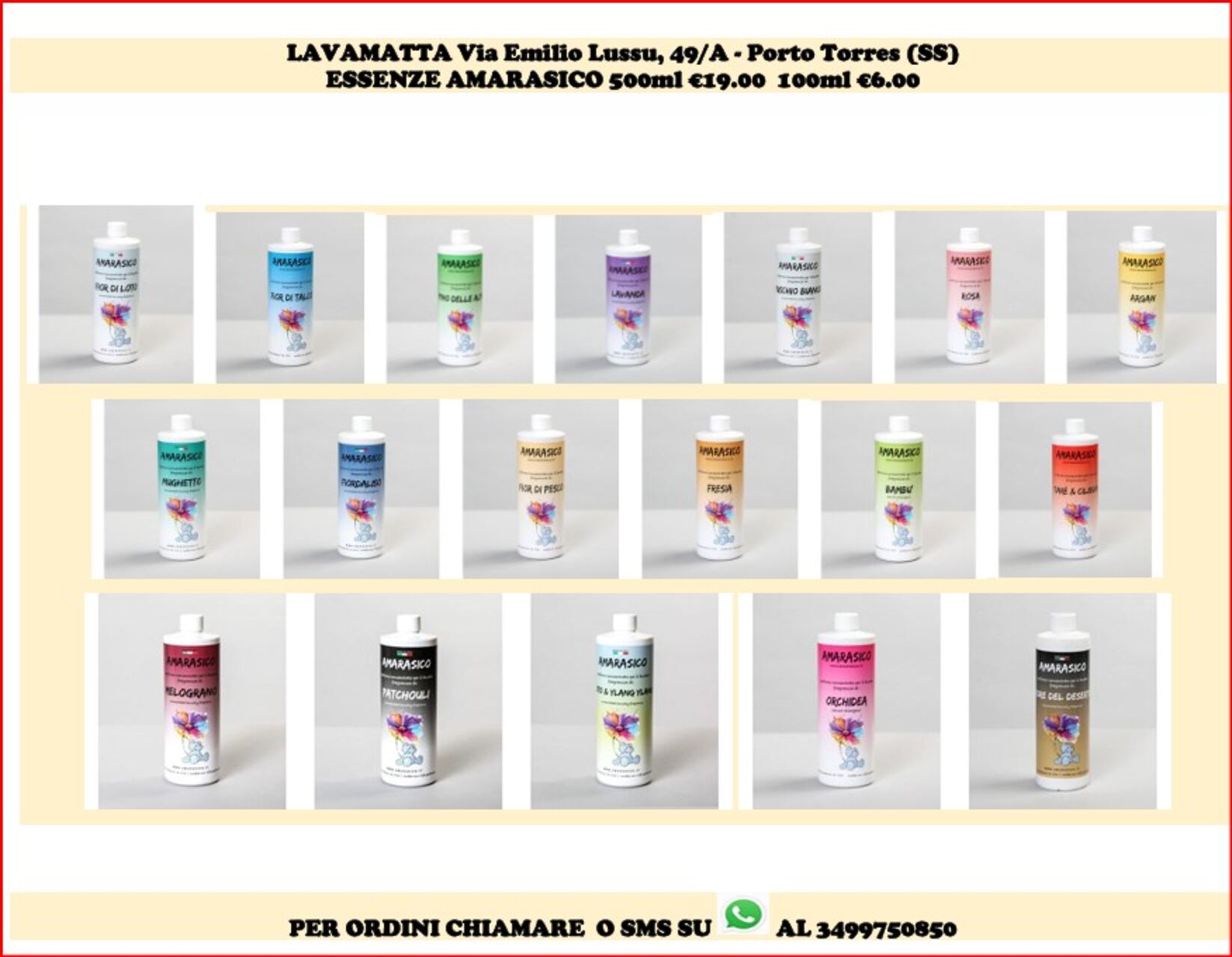 Profumatori per bucato Amarasico