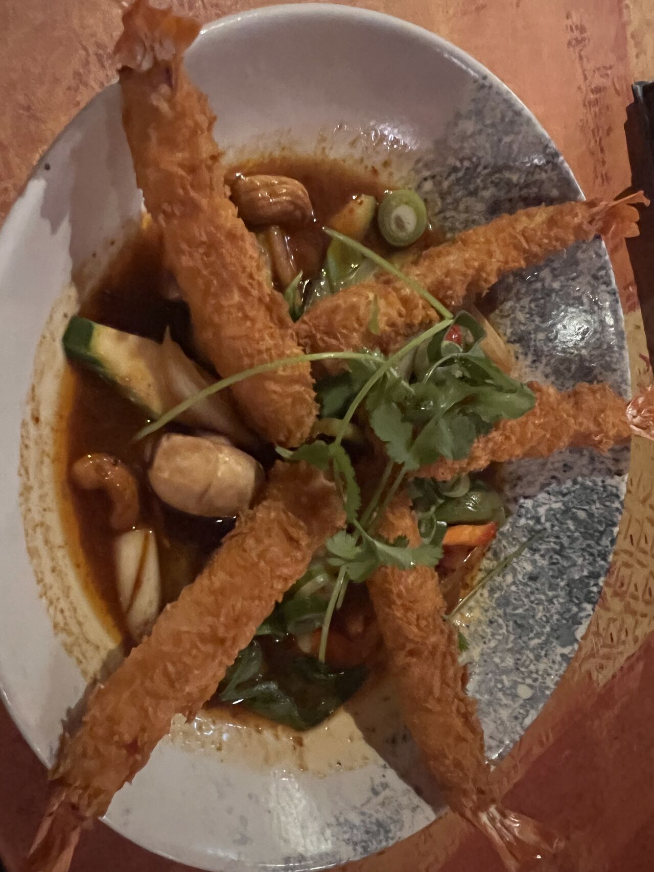 Torpedo Garnelen mit Cashew in Chili-Limetten 