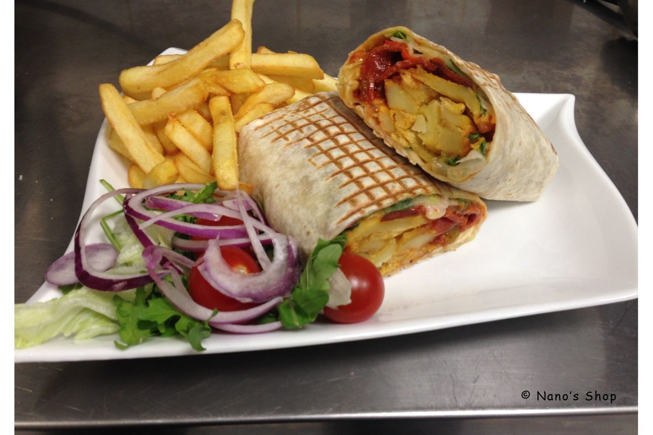 Exemple d'un de nos Tacos coupé en deux !