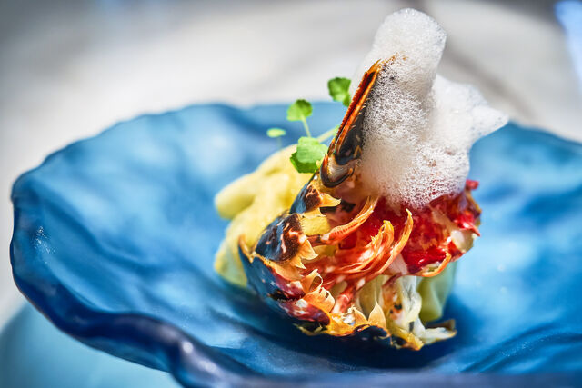 Carapace de homard au basilic – Restaurant halal Lyon