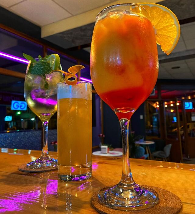 Hugo Cocktail,Pina Colada&Campari Orange