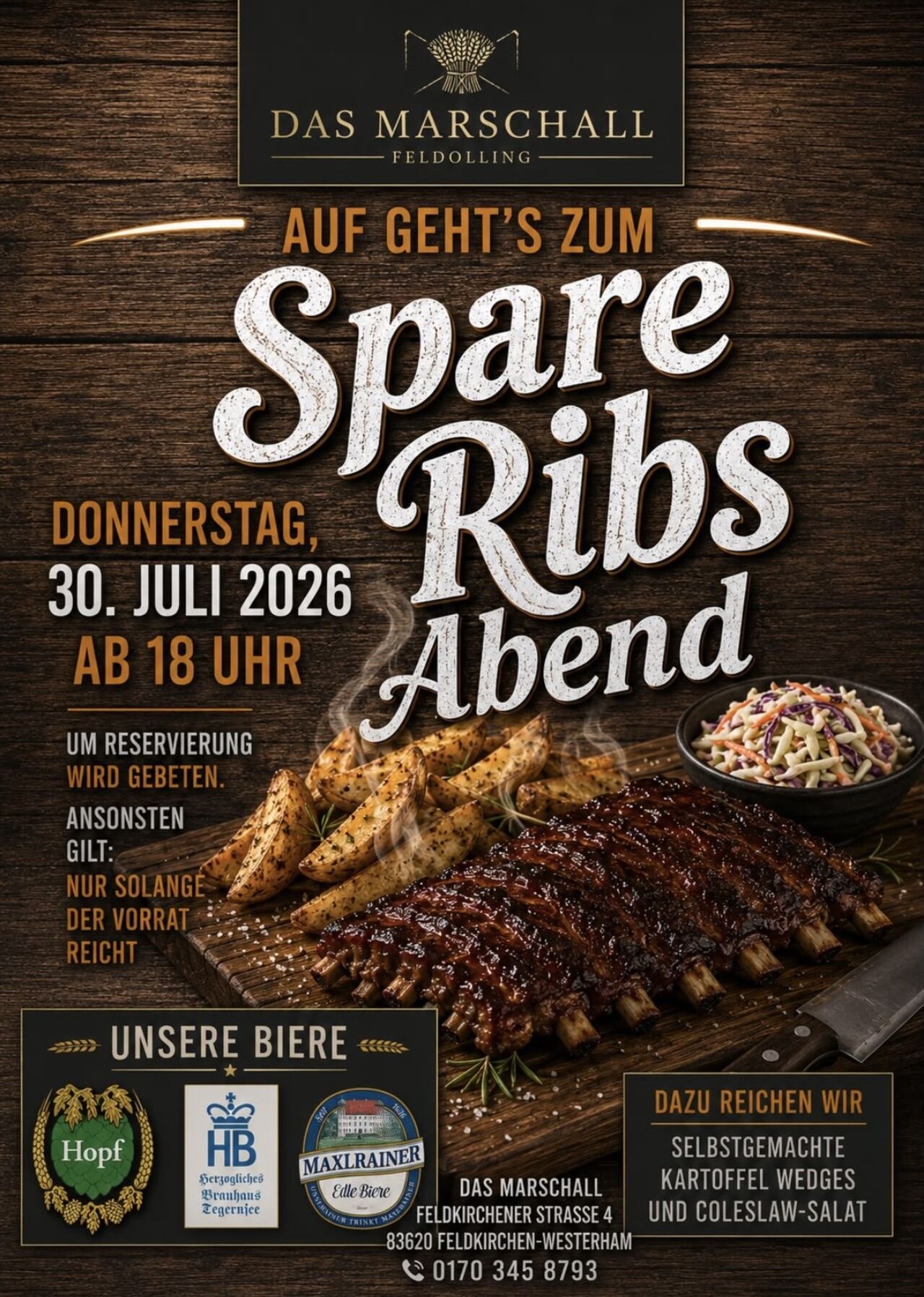 Spareribs Abend am 30.07.2026
