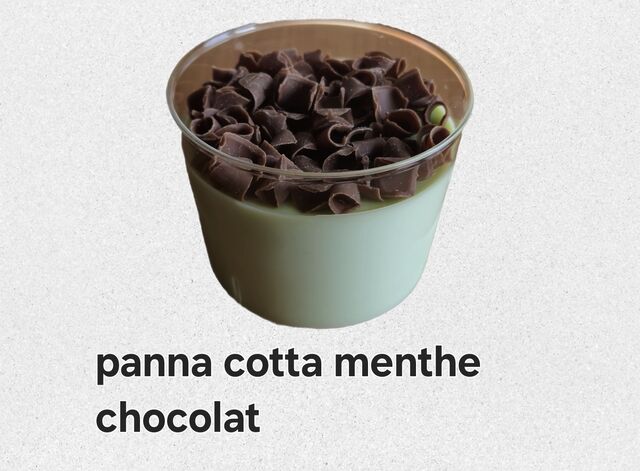 Panna cotta menthe chocolat 