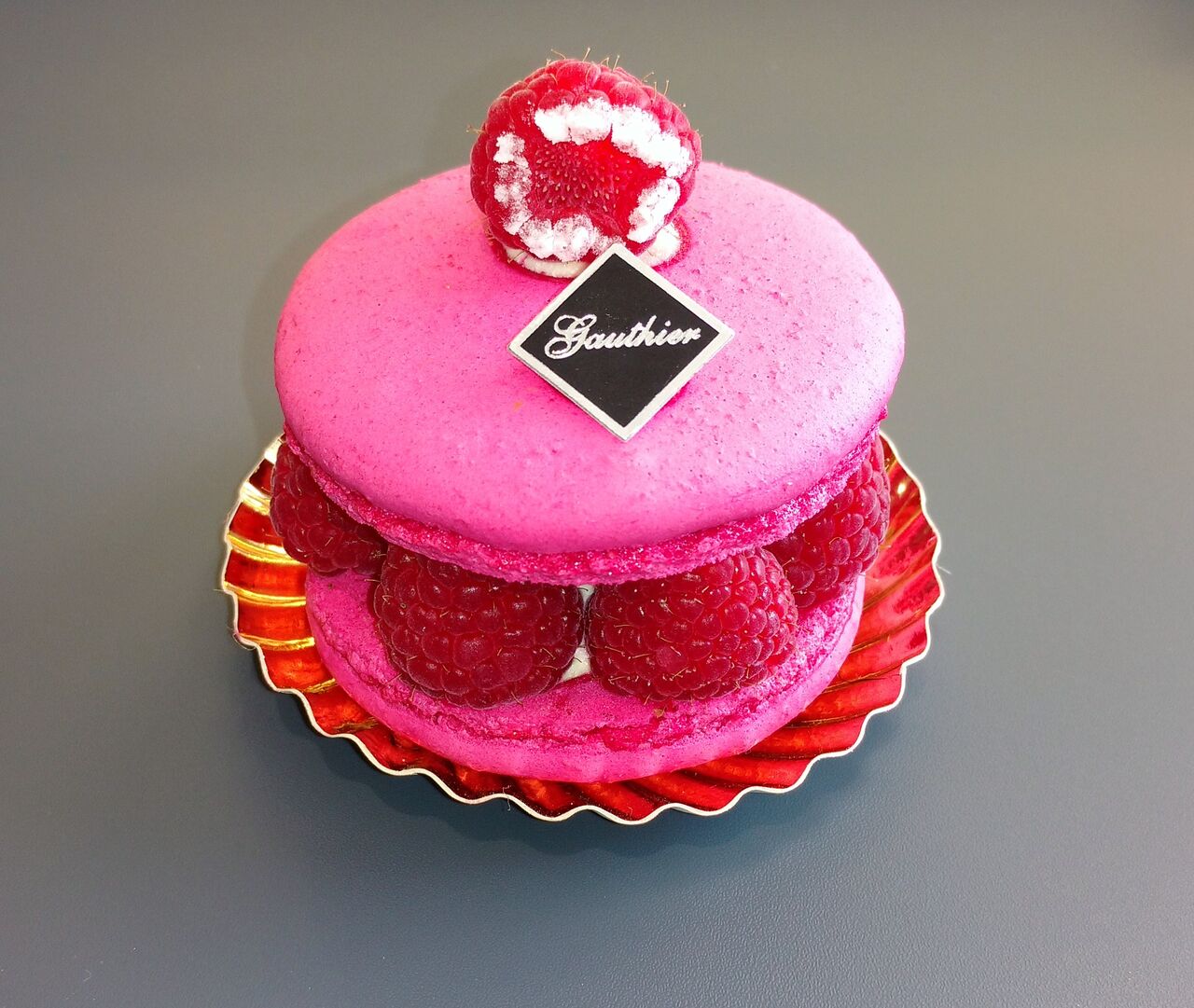 La macaronade aux framboises 