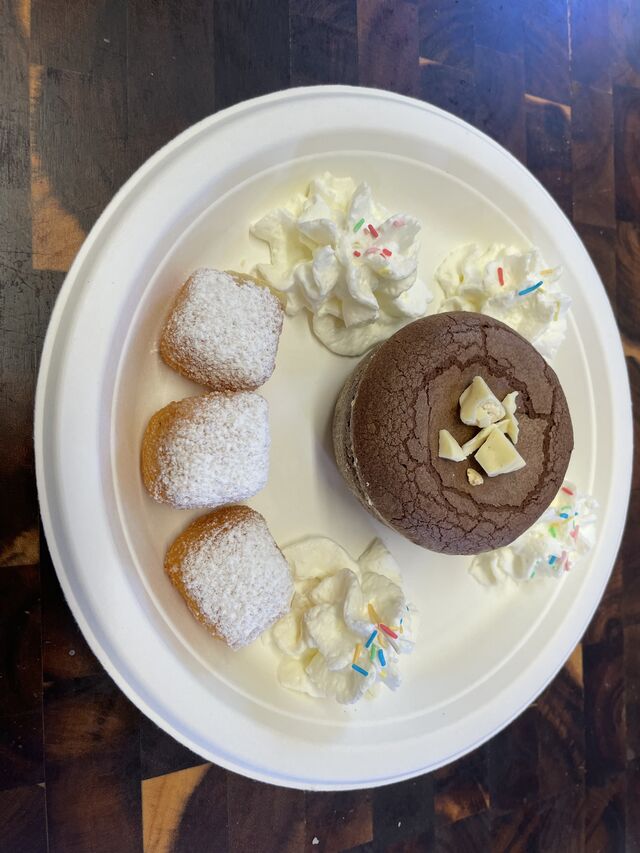 Tortino cuor di ciocco e cremino fritto