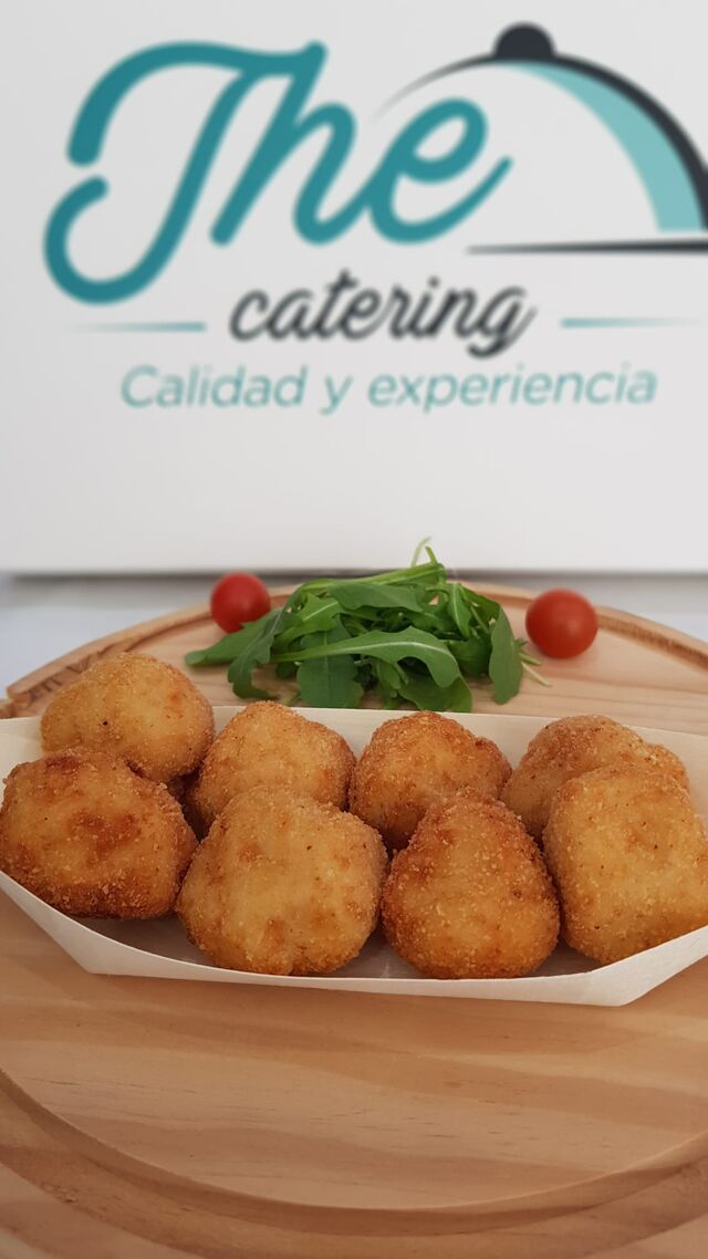 Croquetas caseras de pollo y boletus