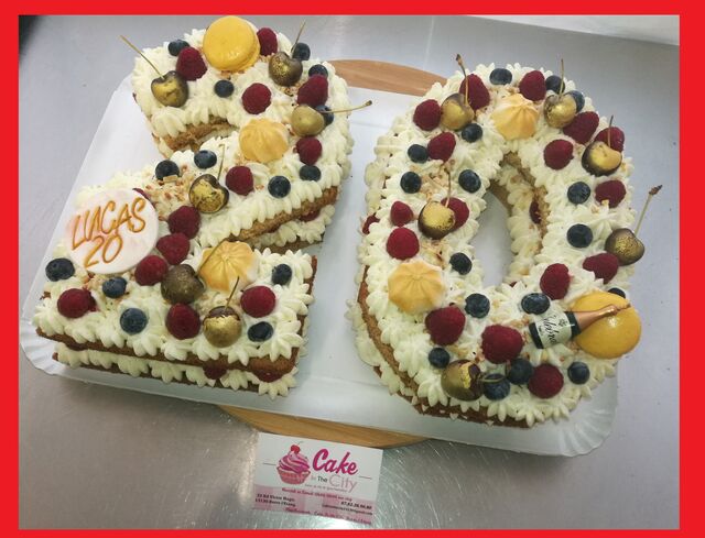 Number Cake 20 ans