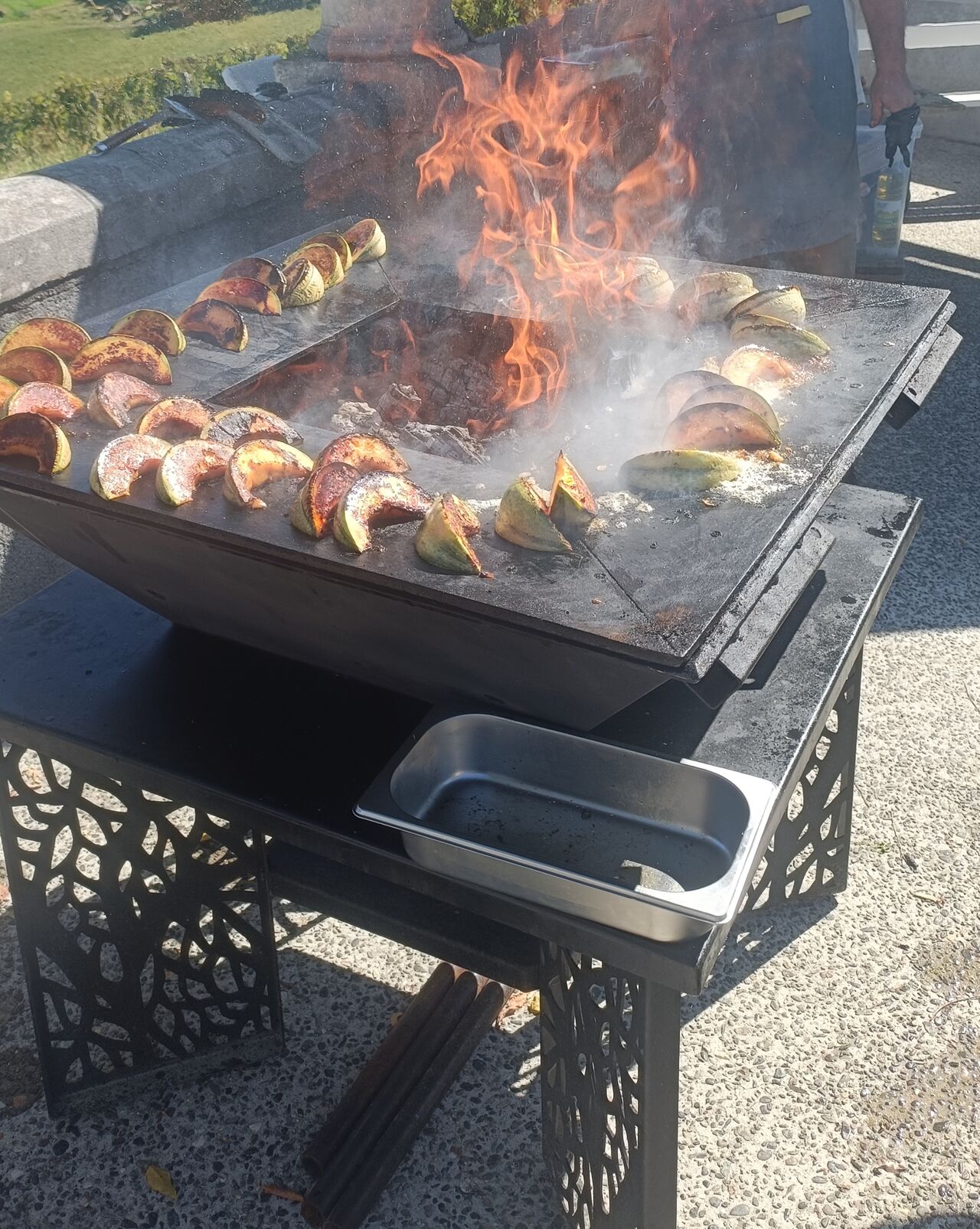 Ananas rôti au miel