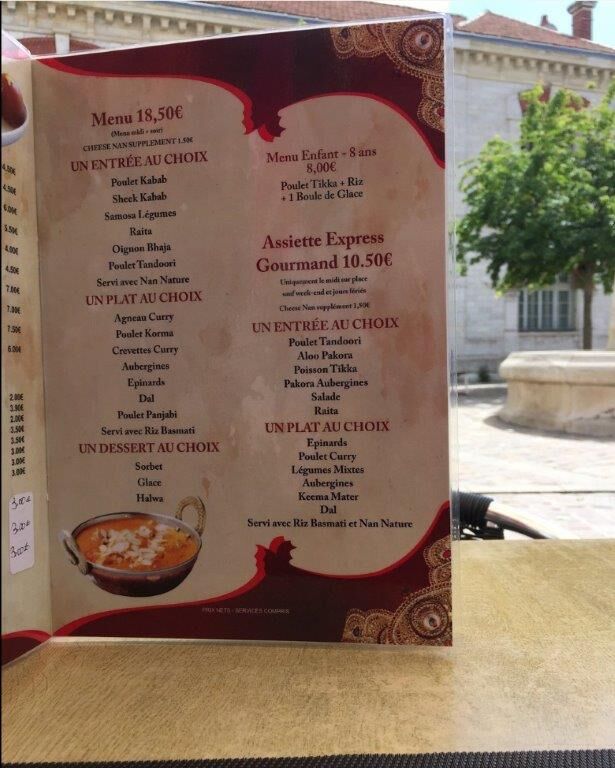 restaurant le shalimar chartres