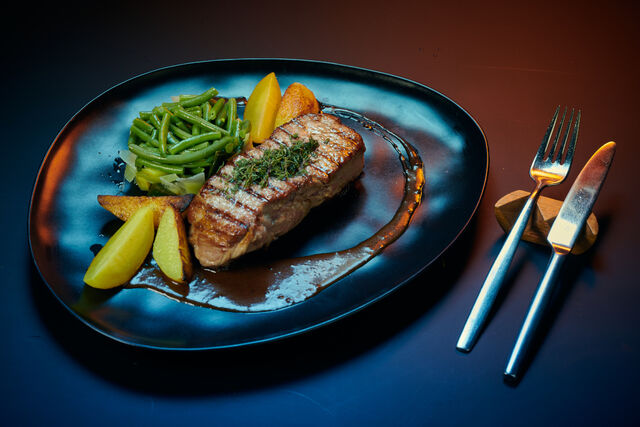 Speise-Zartes Steak vom Kalbsrücken