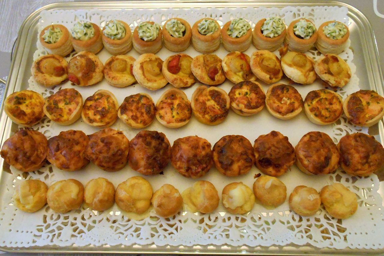 Plateau petits fours salés chauds