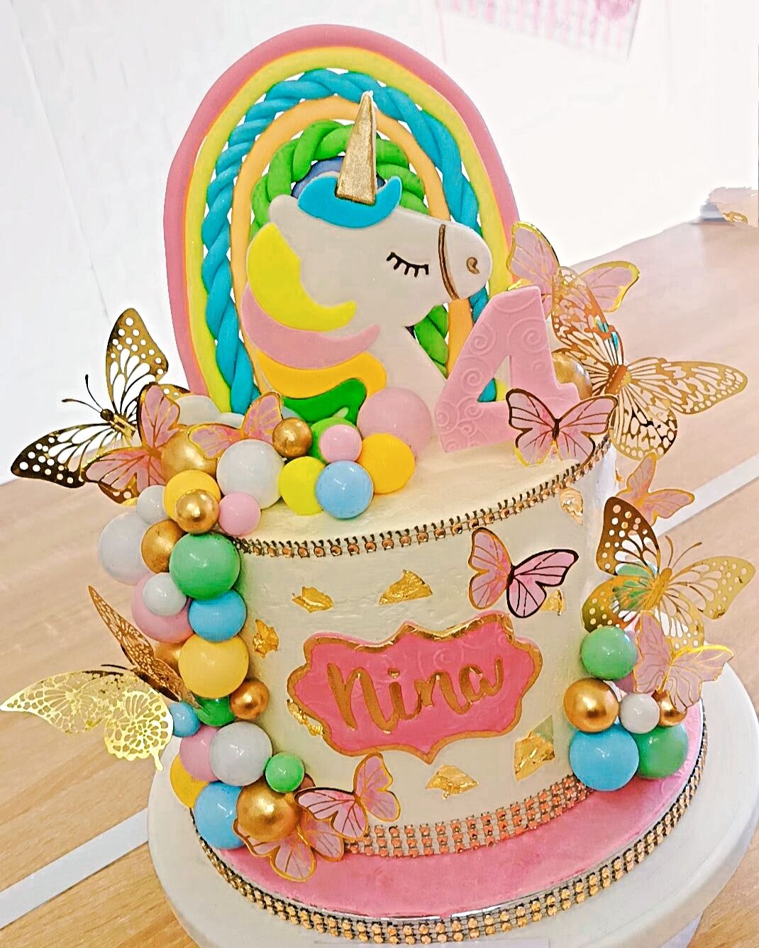 Gâteau thème Licorne 