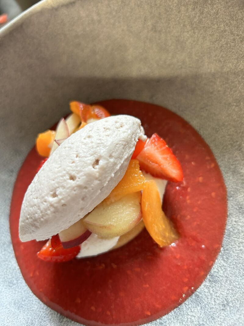 Soupe de fruits rouge