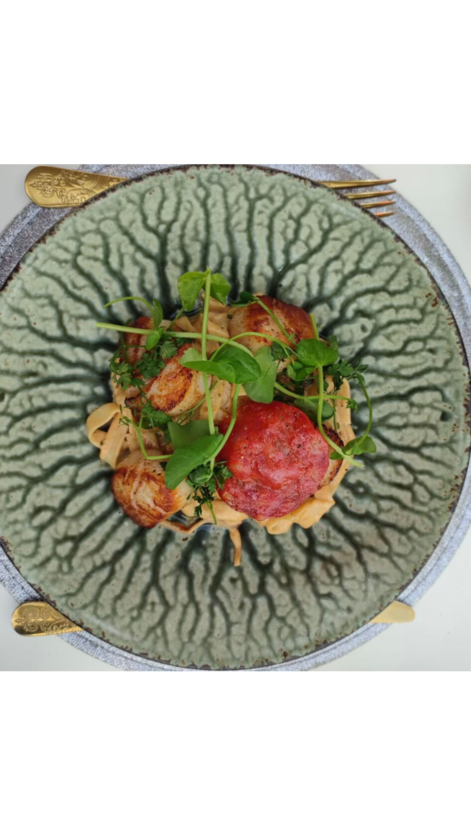 Pâtes, Saint Jacques et Chorizo