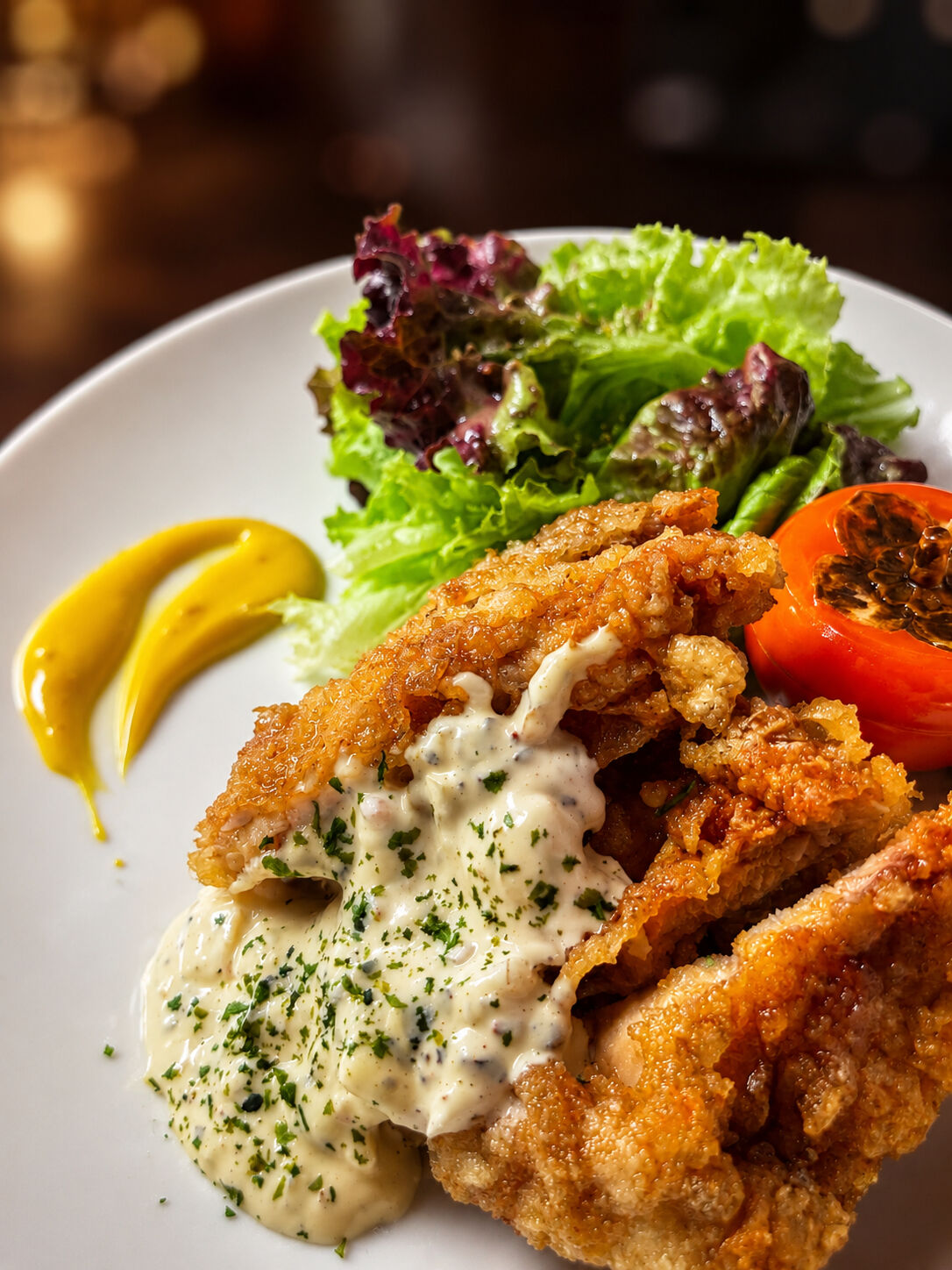 Chicken « Nanban », sauce tartare à la mangue