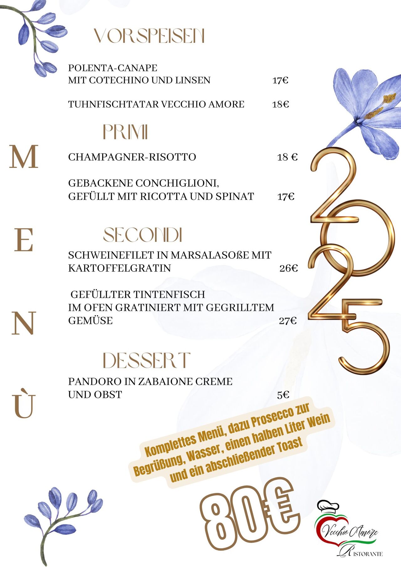 Menu silvestre 2024