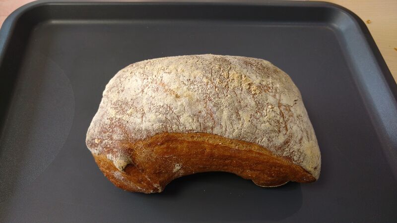 Campaillou (Farine de blé et de seigle, levain de seigle, la mie est grise)