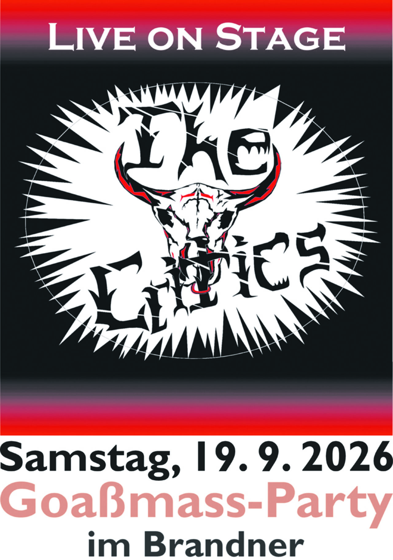 Goaßmass-Party mit The Critics live im Brandner