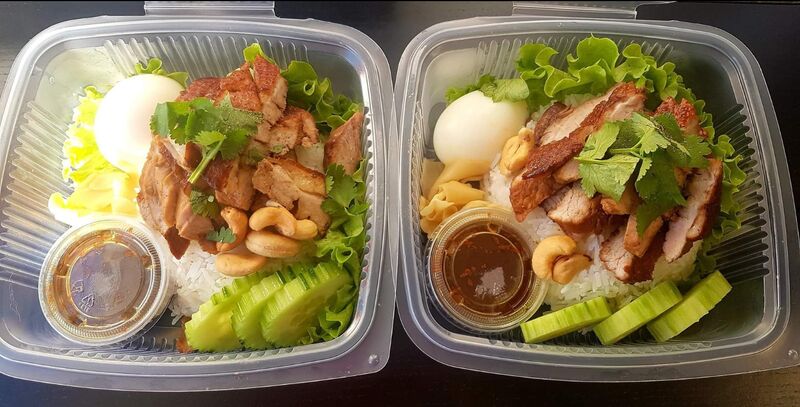 Canard Laqué servi avec du riz ou des pâtes Sur Cde ( 2 portions minimum )