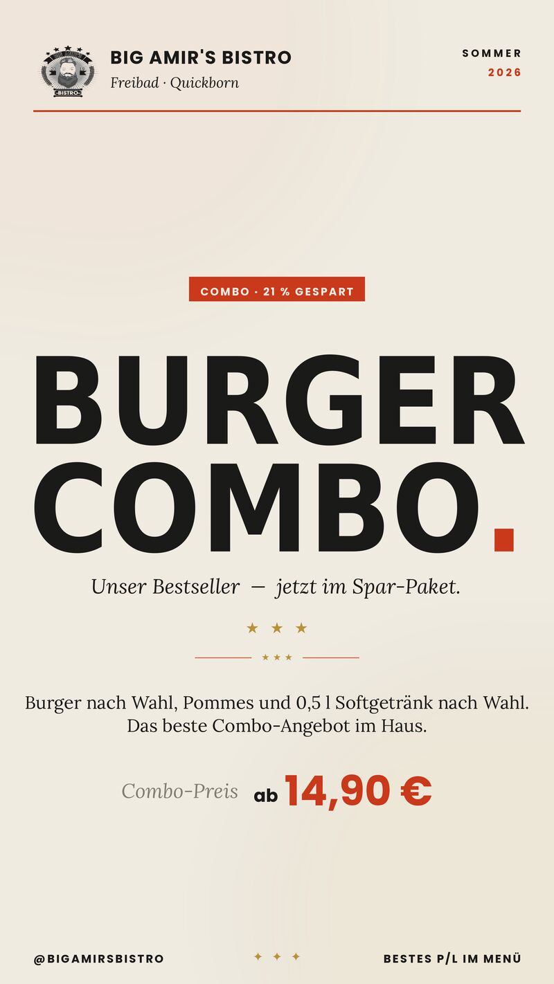 Burger Menü