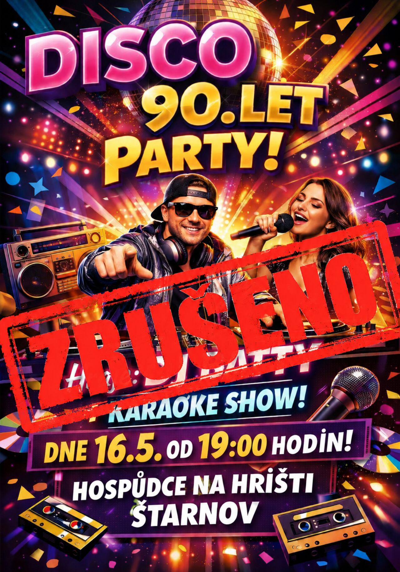 Akce 16.5 Disco s DJ Batty ZRUŠENO