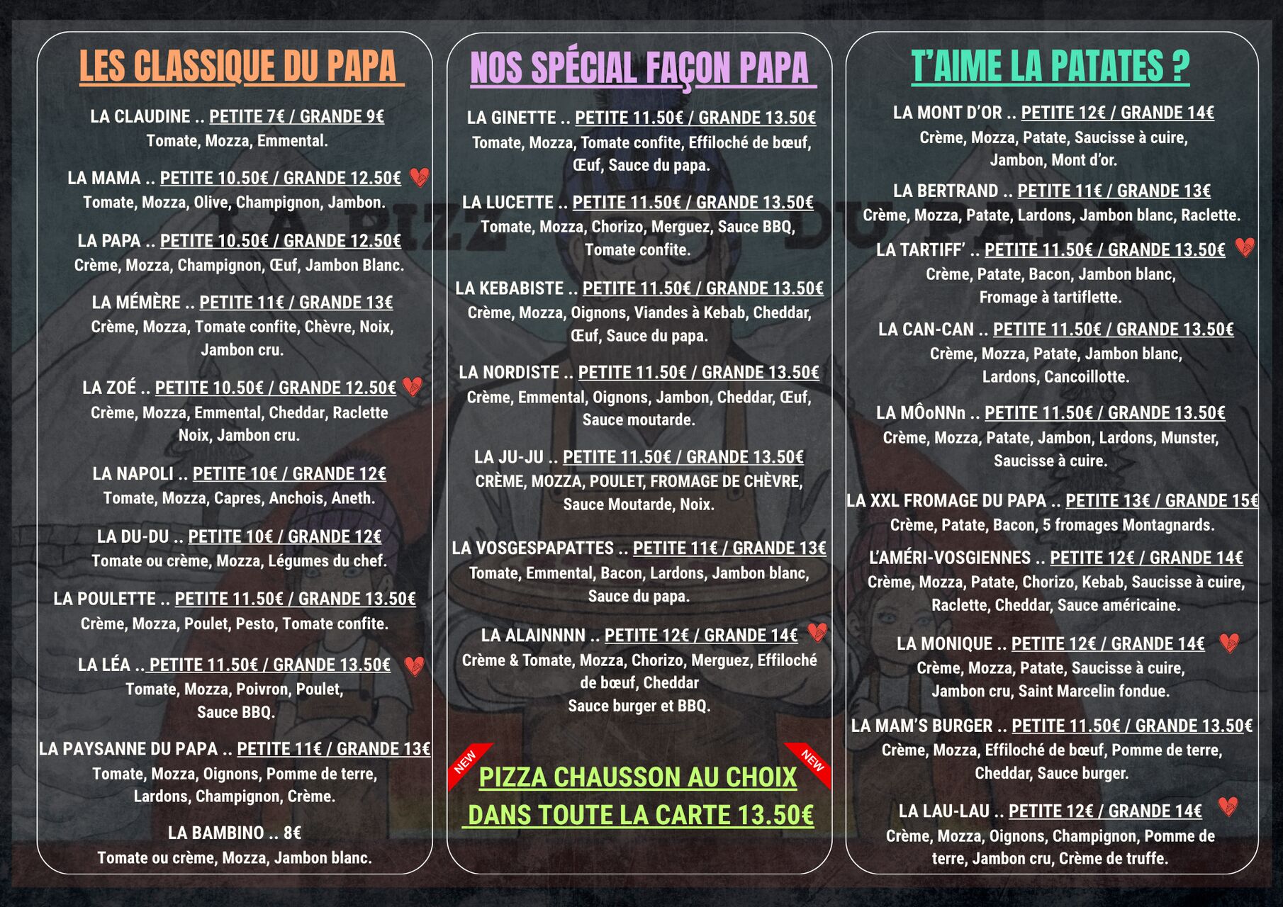 CARTE HIVER DU PAPA