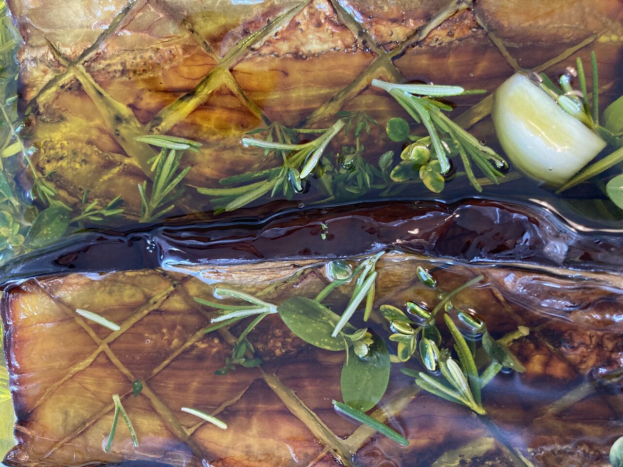 Aubergines grillée confites maison