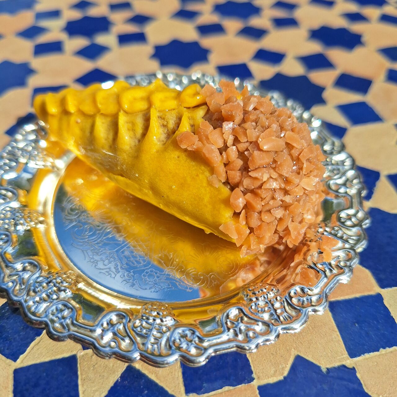 Cornet abricot-noisette