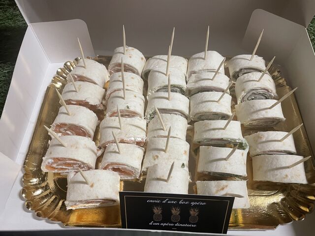 Wrap salé saumon , jambon