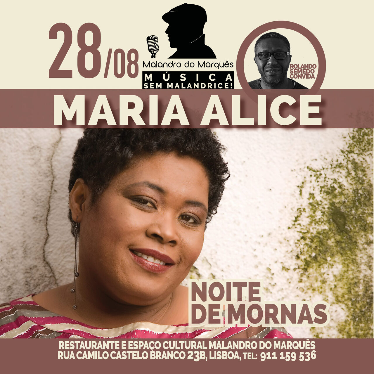Noite de Mornas com Maria Alice