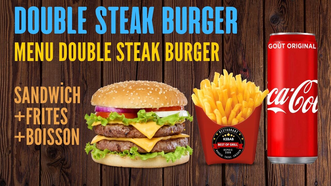 MENU DUBLE BURGER
