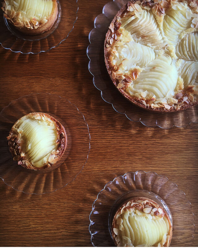 Tarte poires-amandes