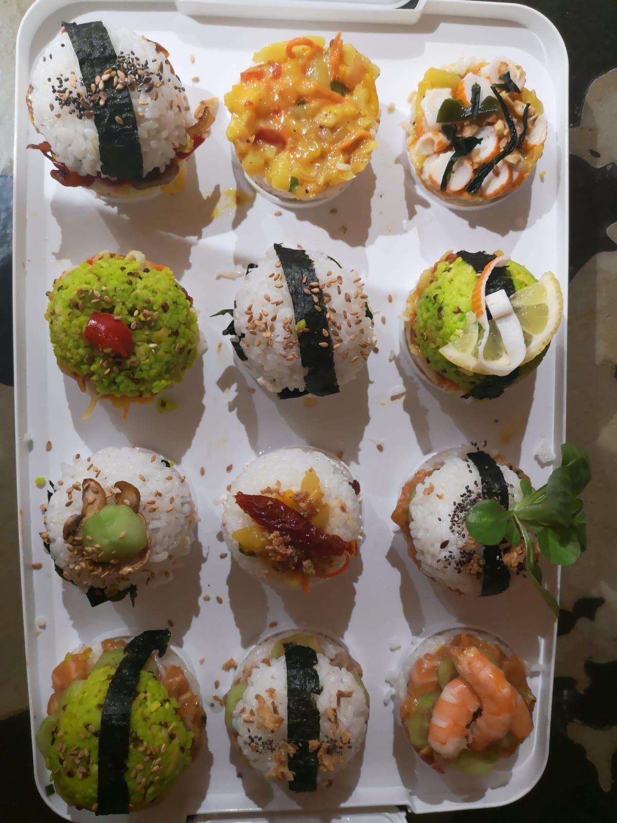 Nos sushis macarons et burgers