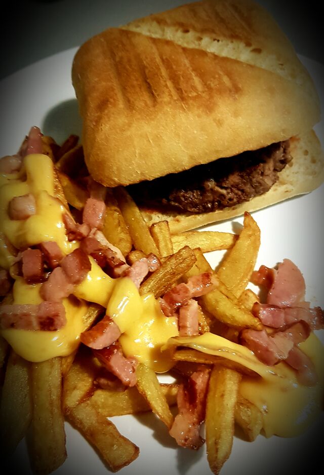 Buger et frites fait maison