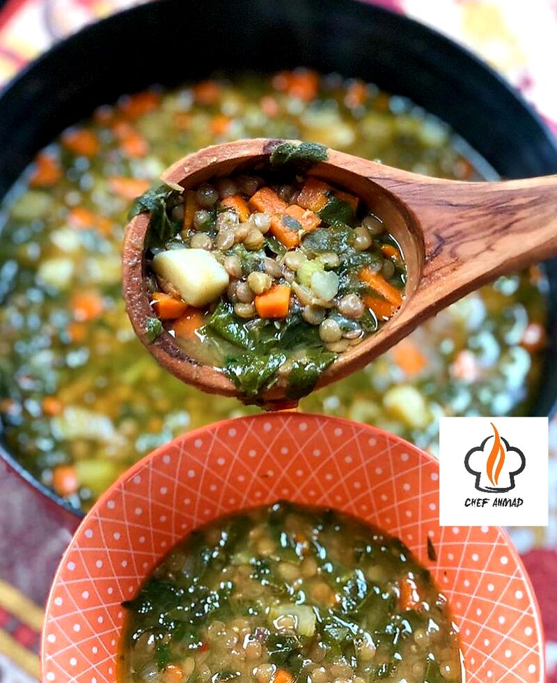 Adas bel hamod,soupe lentilles